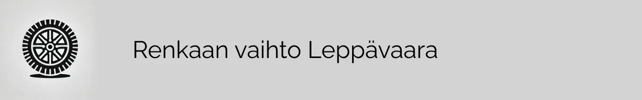 Renkaan vaihto Leppävaara